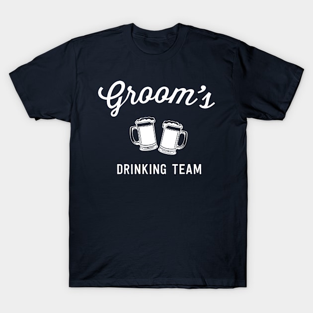 Groom Drinking Team T-Shirt by Calculated